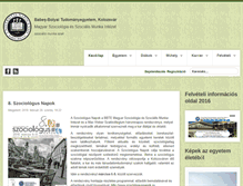 Tablet Screenshot of bbte-szocialismunka.ro
